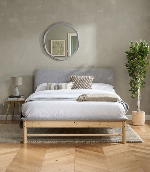 Ezra Bed Grey & Oak
